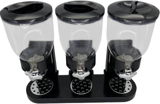 Triple Canister Dry Food Dispenser - DMC Wholesale