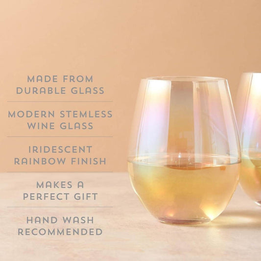 Elegant Stemless Glass (6 pcs)(580ml) - DMC Wholesale