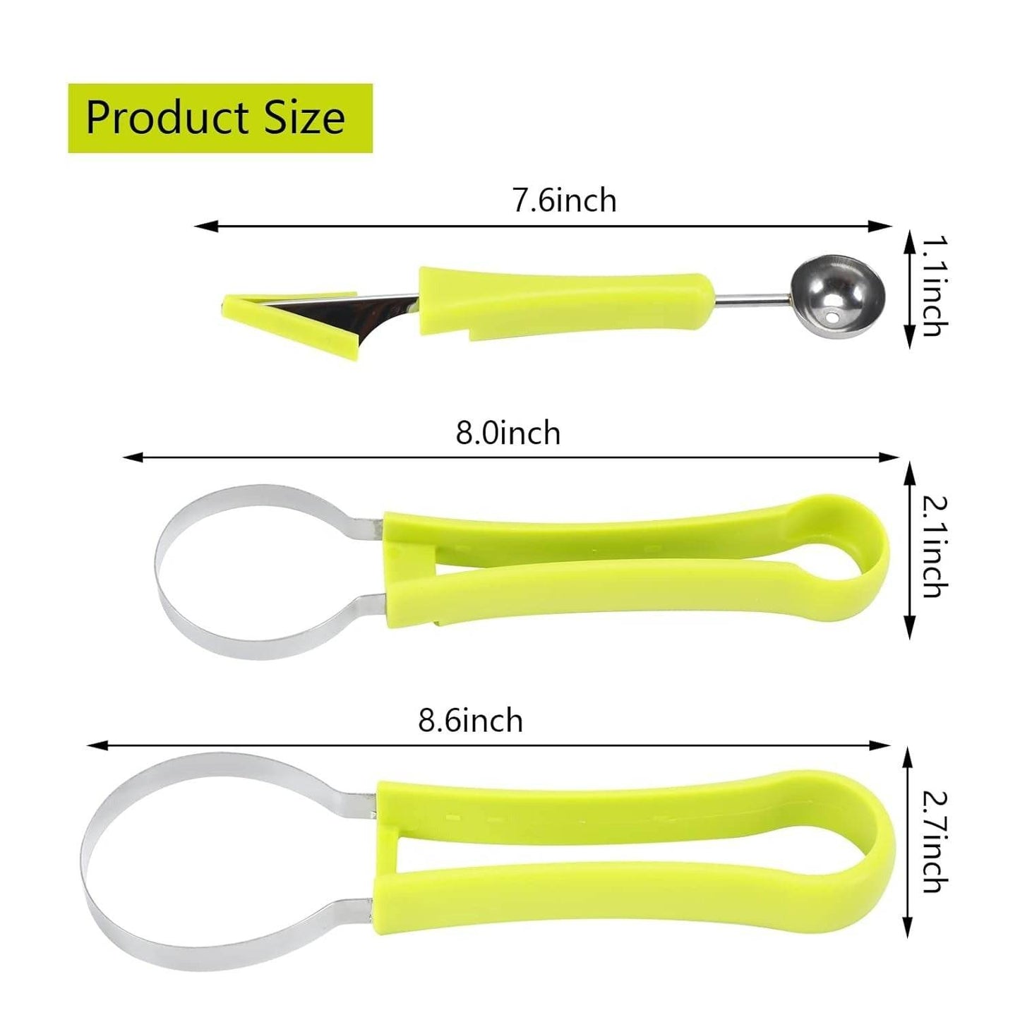 3in1 Fruit Baller Scoop Set (3 pcs) - DMC Wholesale