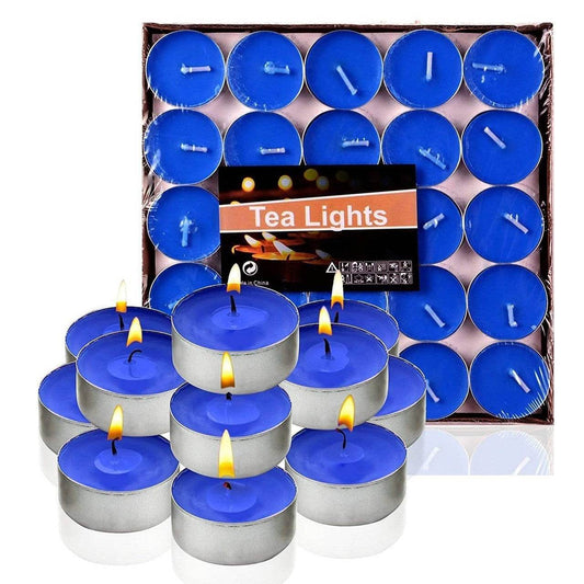 Coloured Tea Light Candles (50 pcs) - DMC Wholesale