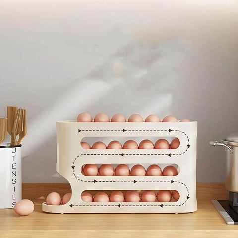 Slide Egg Storage Box (4 Layer) - Alt View