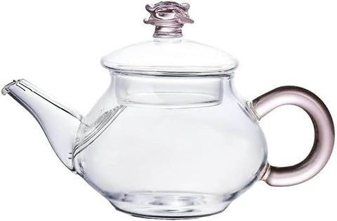 Glass Teapot With Pink Handle (250ml)(Each) - Alt View