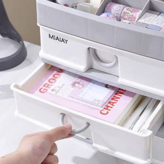 Handcrafting Multi-Drawer Organiser (3 Tier)(Grey)