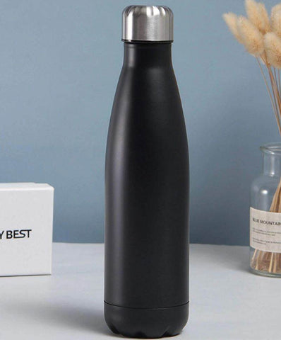 Double Wall Vacuum Insulated Stainless Steel Bottle (1L)(Black) - Alt View