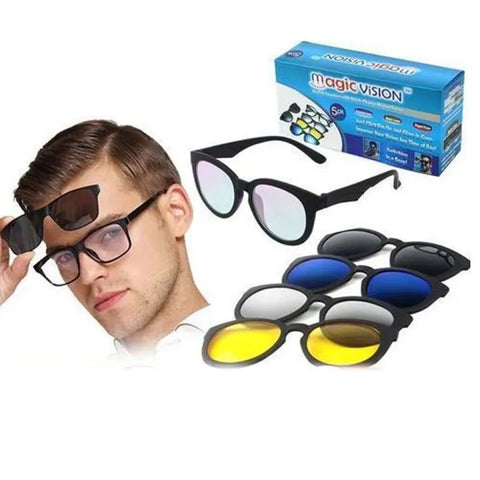 5in1 Antiglare Magic Vision Sun Glasses