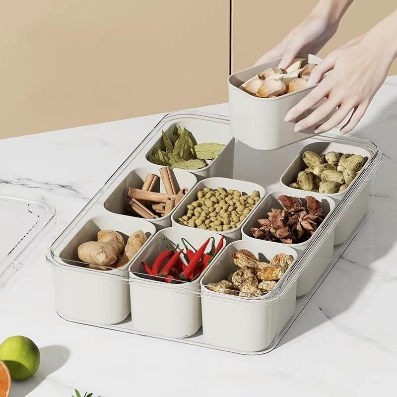 Sealed snack container (9 compartments)