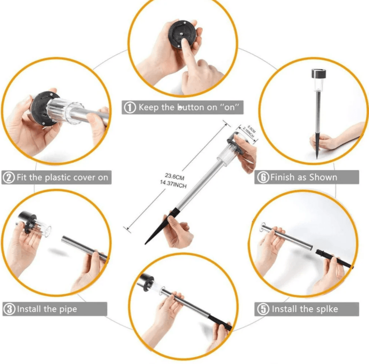 LED Solar Lamp (10 pcs) - DMC Wholesale