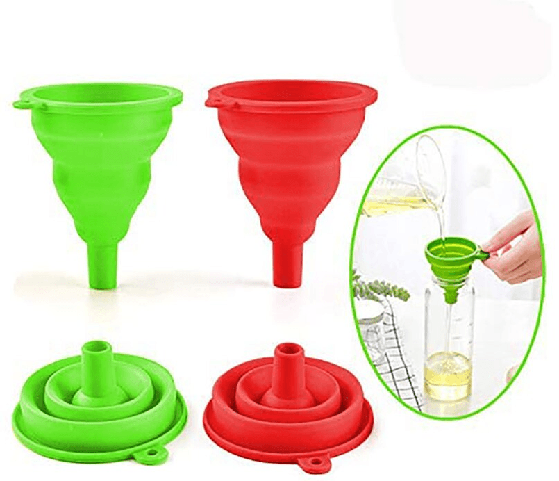 Foldable Collapsible Silicone Funnel - DMC Wholesale