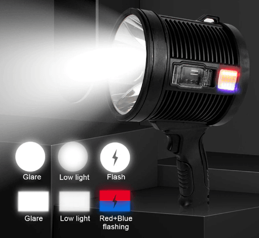 Powerful LED Handheld Searchlight - DMC Wholesale