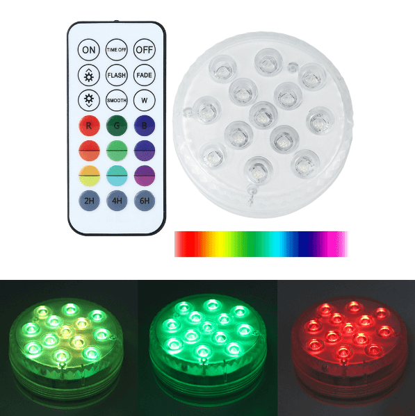 Remote Controlled Submersible LED Light (Each) - DMC Wholesale
