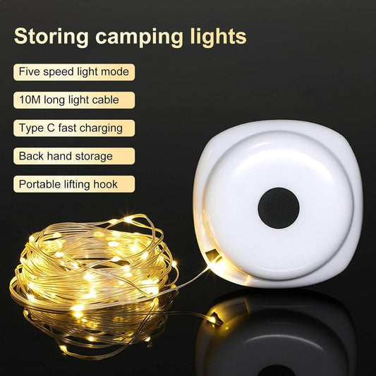 2in1 Rechargeable Hanging Camping Light - DMC Wholesale