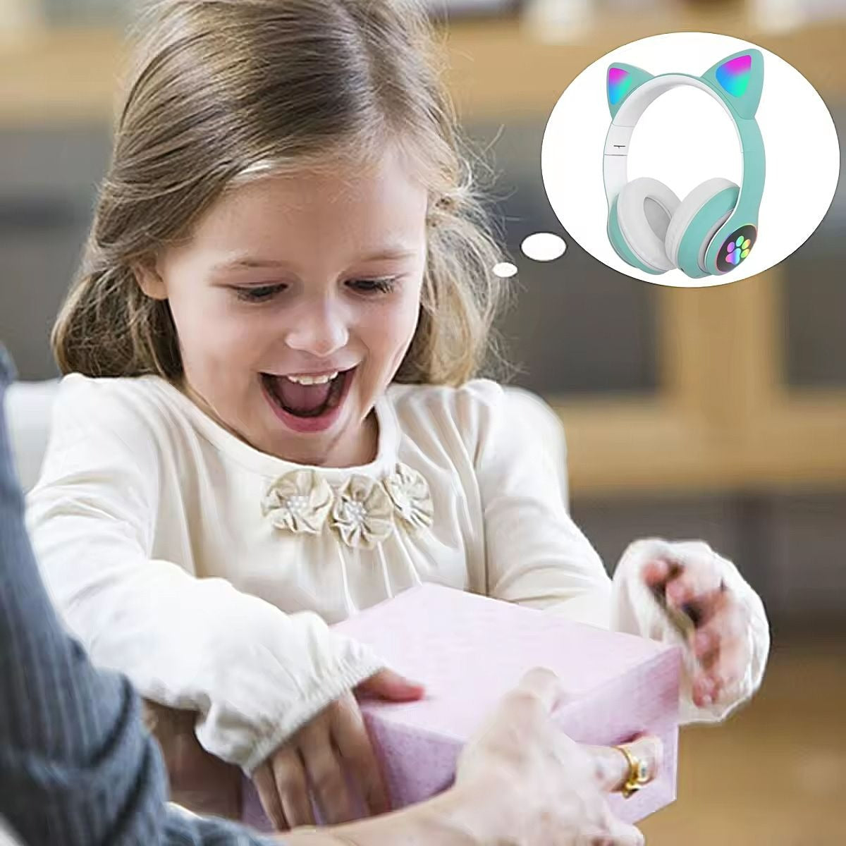 Cat Ear Bluetooth Headphones Headset