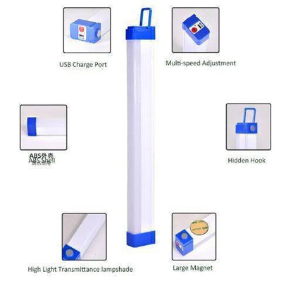 Rechargeable Portable LED Tube Light (72cm) - DMC Wholesale