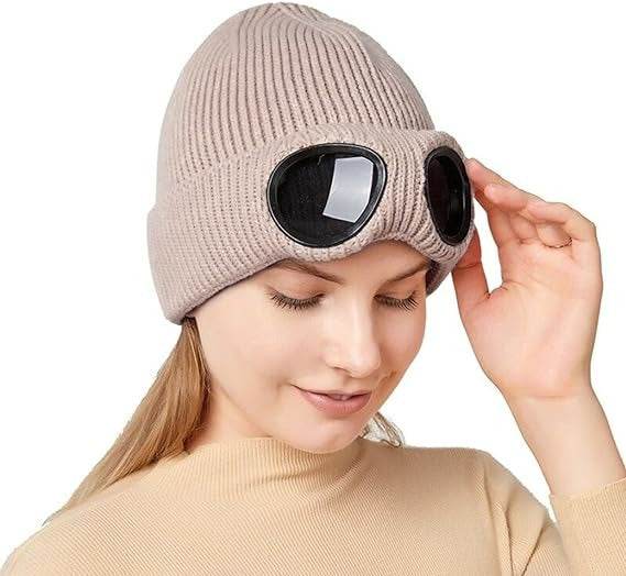 Unisex Knitted Beanie With Glasses - DMC Wholesale