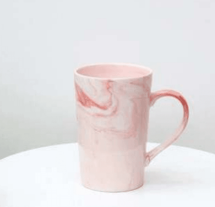 Ceramic Marble Coffee Cup (400ml) - DMC Wholesale
