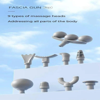 Triple‑Head Fascia Massage Gun
