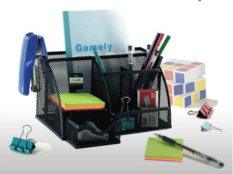 Mesh Metal Desk Storage Organiser (5 Compartment)