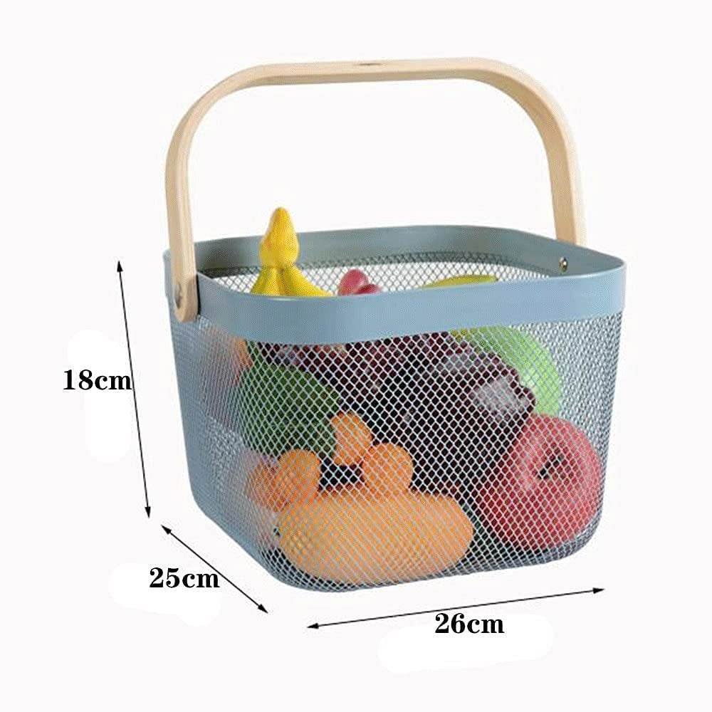 Steel Wire Basket With Handle (Small) - DMC Wholesale
