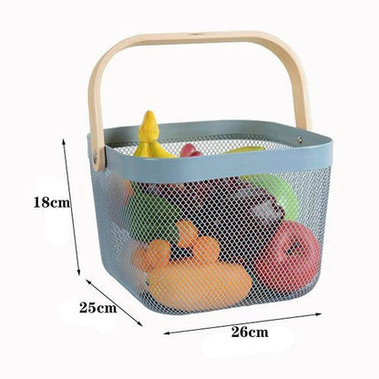 Steel Wire Basket With Handle (Small) - DMC Wholesale