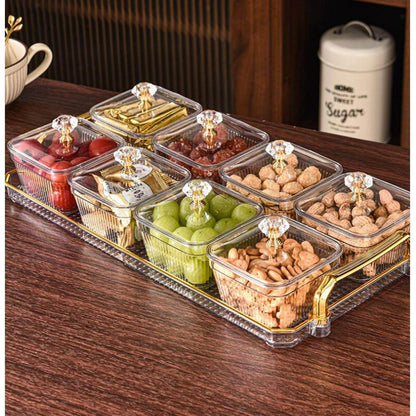 Multifunctional Snacks Dish Tray (8 Bowls) - DMC Wholesale