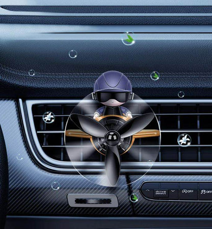 Solar Pilot Car Rotating Air Freshener - DMC Wholesale