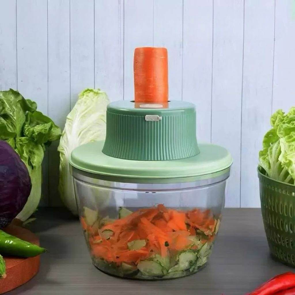Multifunctional Electric Vegetable Chopper and Salad Spinner - DMC Wholesale