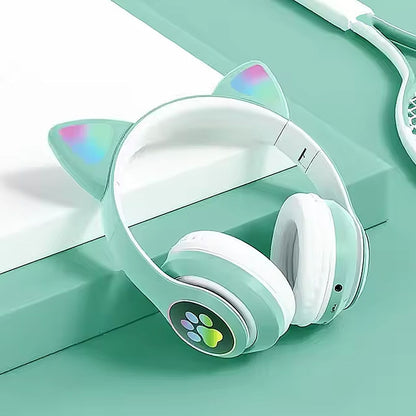 Cat Ear Bluetooth Headphones Headset