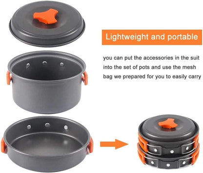 Aluminum Camping Cookware Set (2pcs)