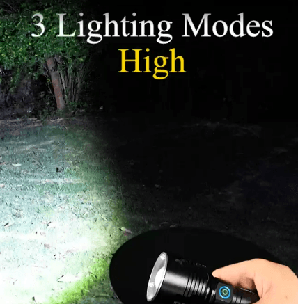 Ultra Bright High Lumens LED Flashlight (16.5cm) - DMC Wholesale