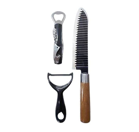 Non Stick Coating Kitchen Knife Set - Alt View