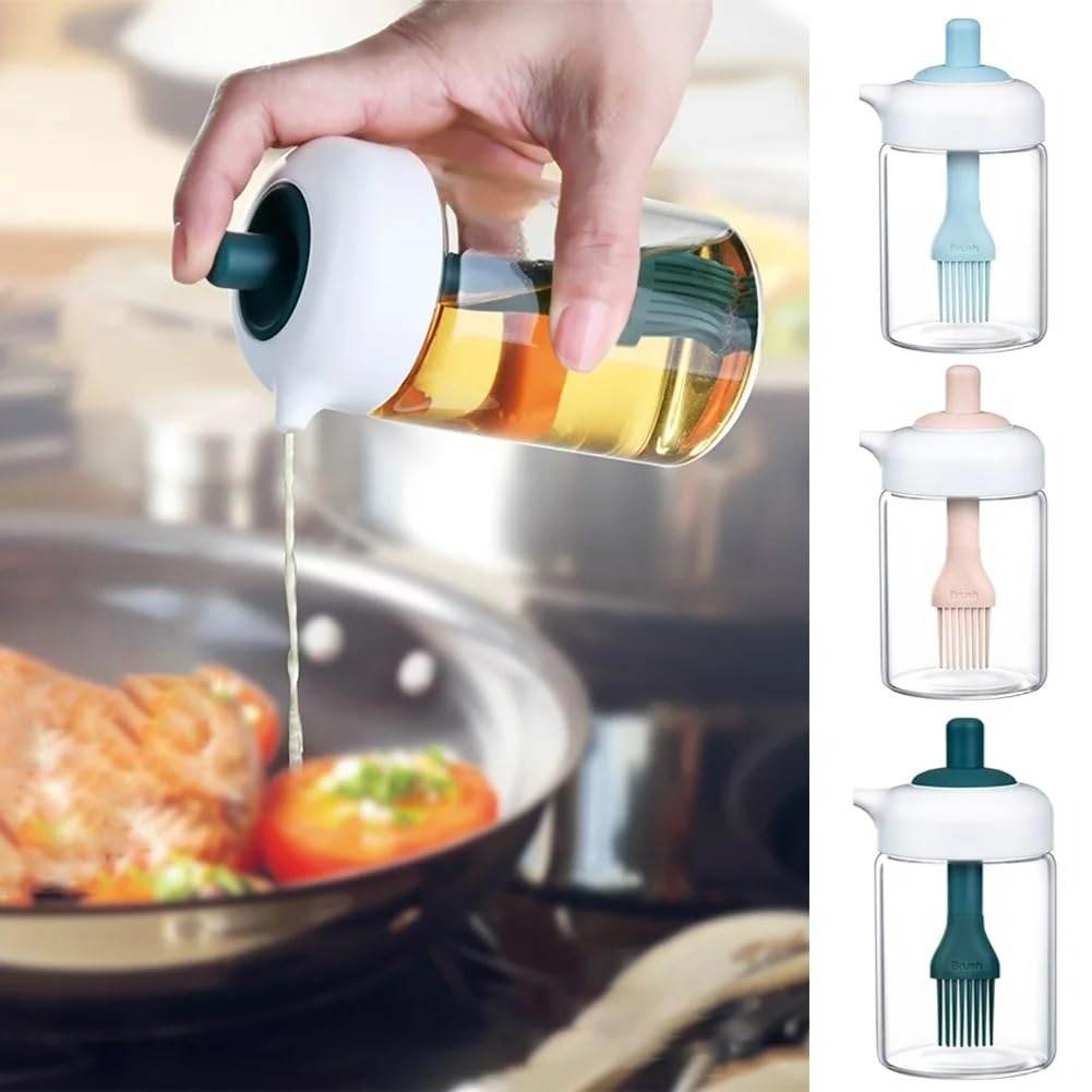 2in1 Oil Dispenser Bottle With Brush - DMC Wholesale