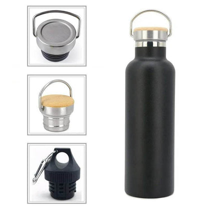 Vacuum Insulated Thermos Bottle With Carry Handle (1L) - DMC Wholesale
