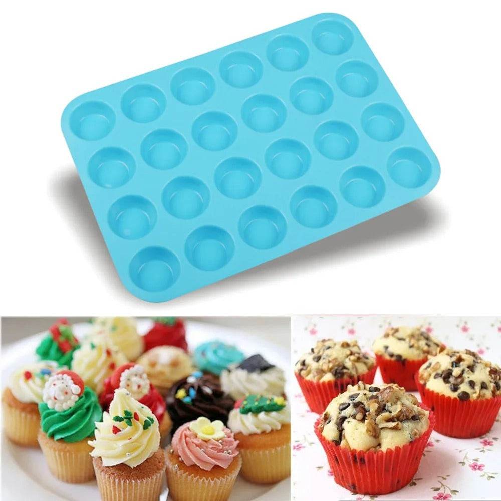 Silicone Cupcake Mold (24 cups) - DMC Wholesale