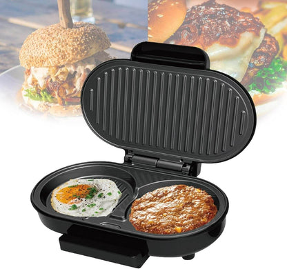 Electric Multi-function Mini Frying Pan 2 Slice Grill Hamburger Maker - DMC Wholesale