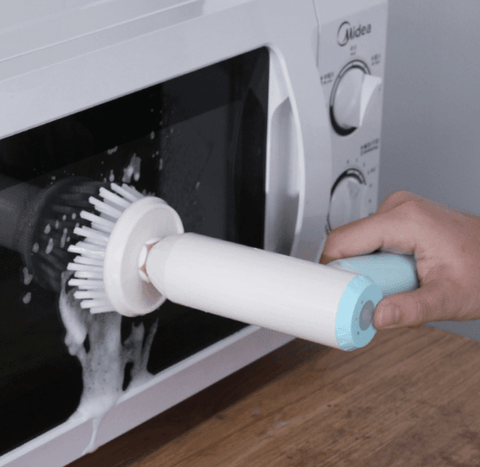 Rechargeable Hand Held Cleaning Brush - Alt View