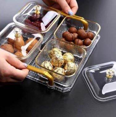 Multifunctional Snacks Dish Tray (4 Bowls) - DMC Wholesale
