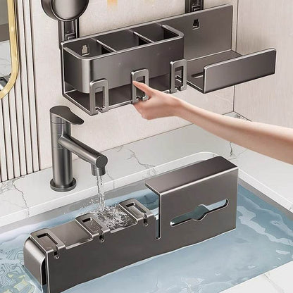 Tissue Box Wall-Mounted Bathroom Organiser (3 Compartment) - DMC Wholesale