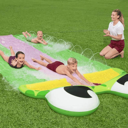 Friendly Frog Lawn Water Slide (4.8m) - DMC Wholesale