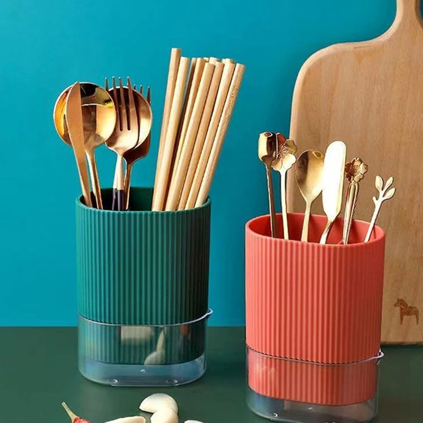 Utensil Holder (Double Layer Drain)