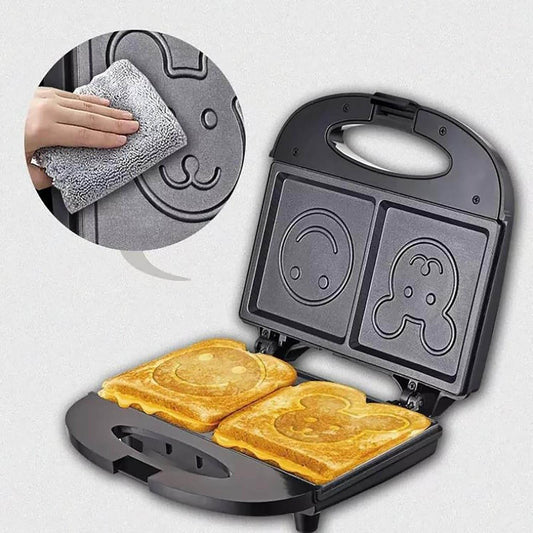 Smiley Face Sandwich And Waffle Maker - DMC Wholesale