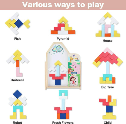 Multifunctional 3D Tetris Wooden Board - DMC Wholesale