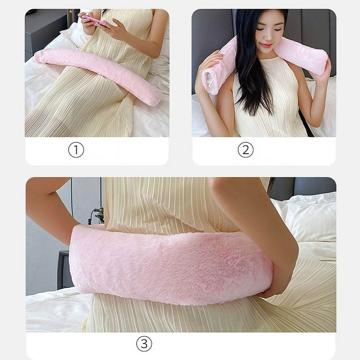 Extra Long Water Injection Hot Water Bottle (Pink) - DMC Wholesale