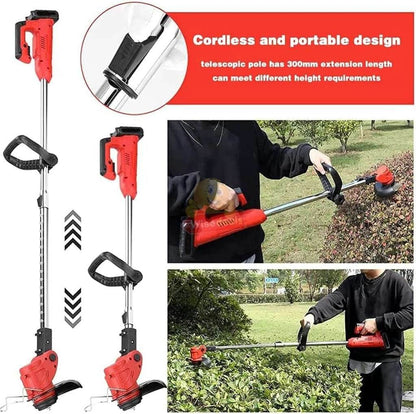 Rechargeable Lawn Mower and Grass Cutter with Accessories (24V) - DMC Wholesale