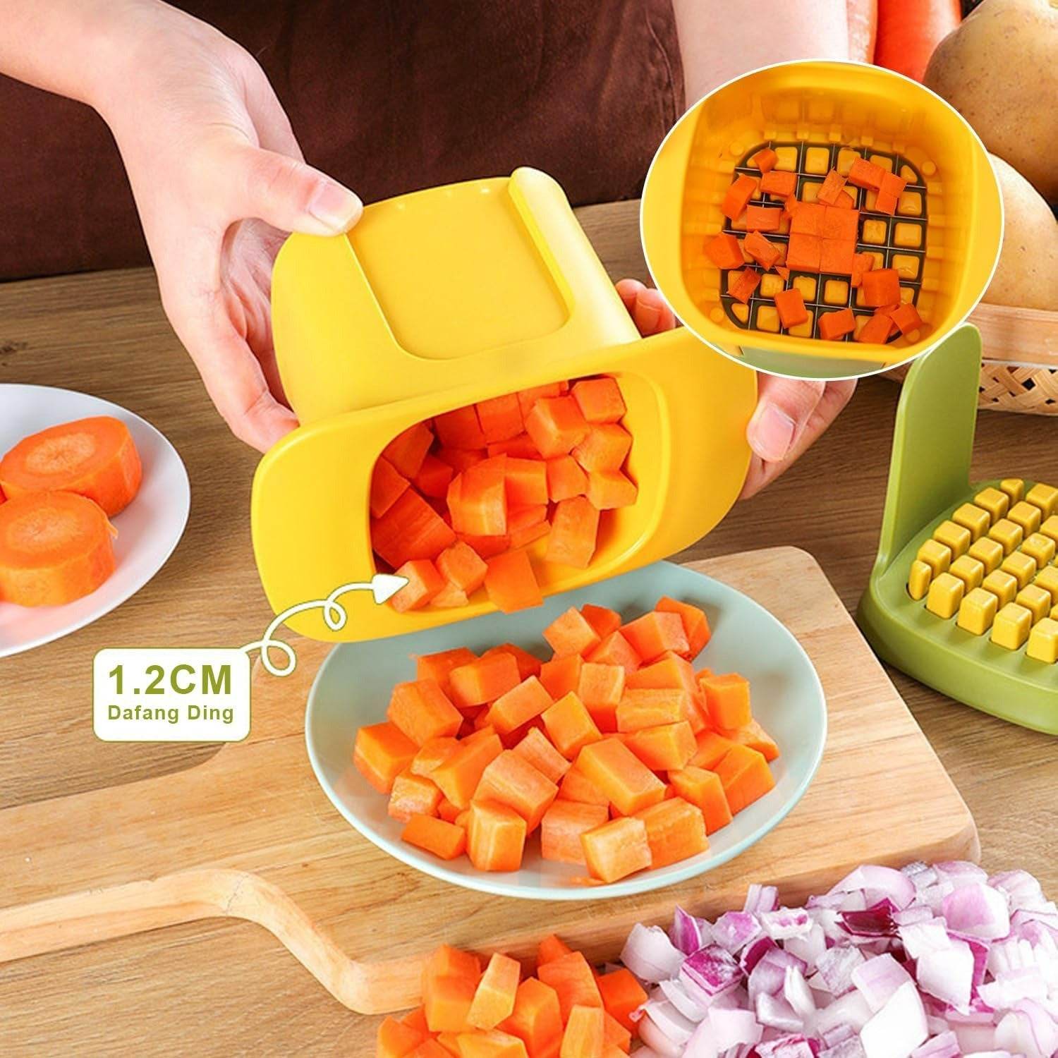 2in1 Quick Vegetable Chopper And Cutter - DMC Wholesale