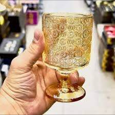 Romantic Vintage Goblet Glass Set (220ml)(6 pcs) - DMC Wholesale