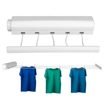 Retractable Clothes Drying Line with Hanger Clips - DMC Wholesale