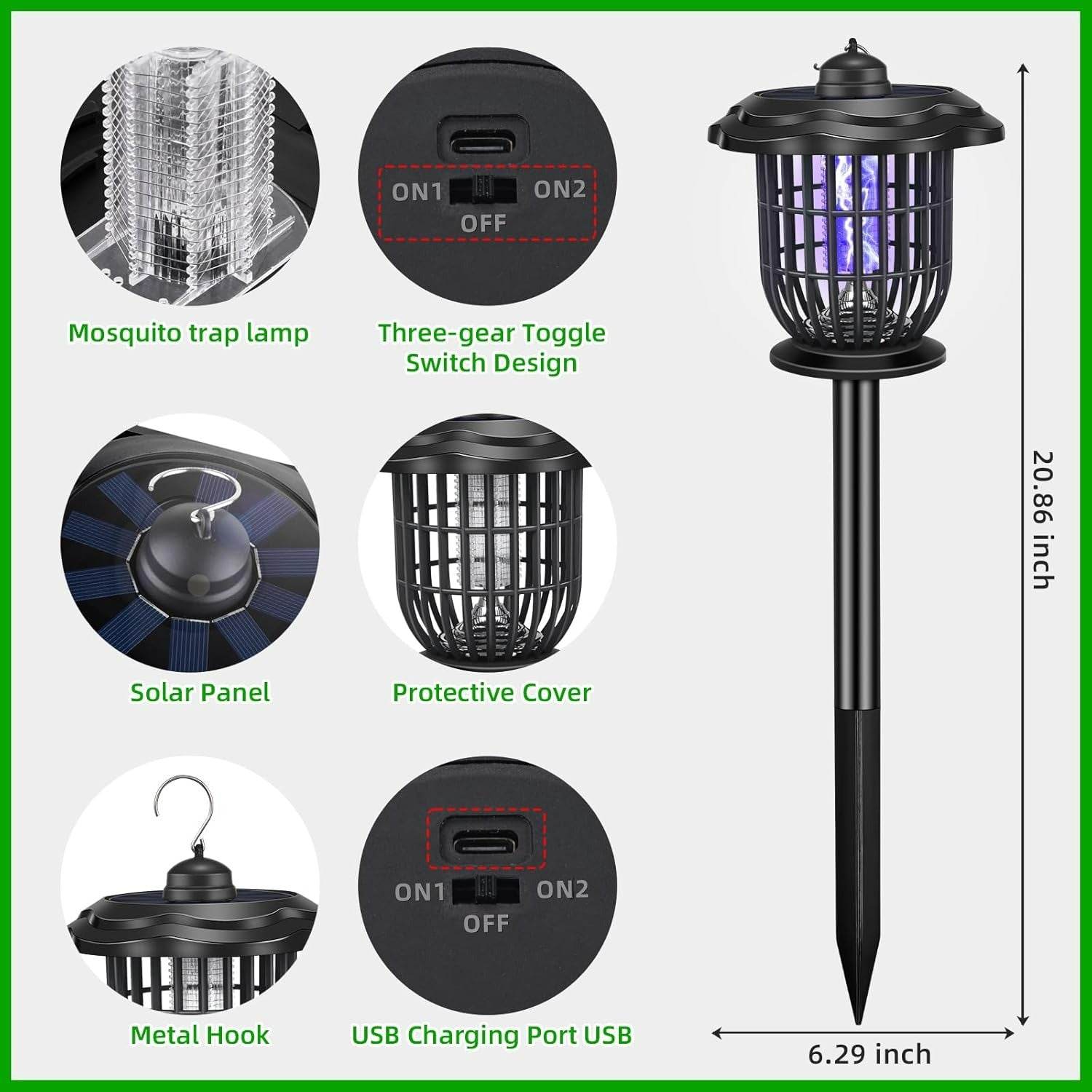 Garden Pathway Solar Mosquito Lamp (Each) - DMC Wholesale