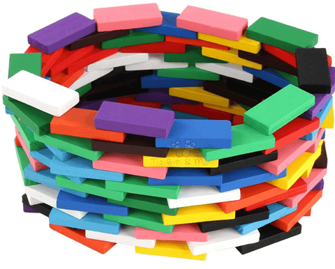 Wooden Domino Set (50 pcs) - Alt View