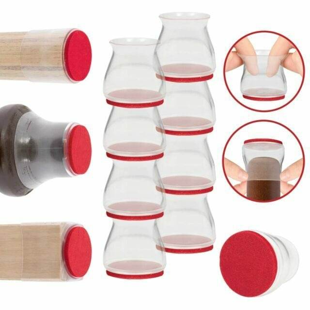 Silicone Chair Leg Floor Protectors (8 pcs) - DMC Wholesale