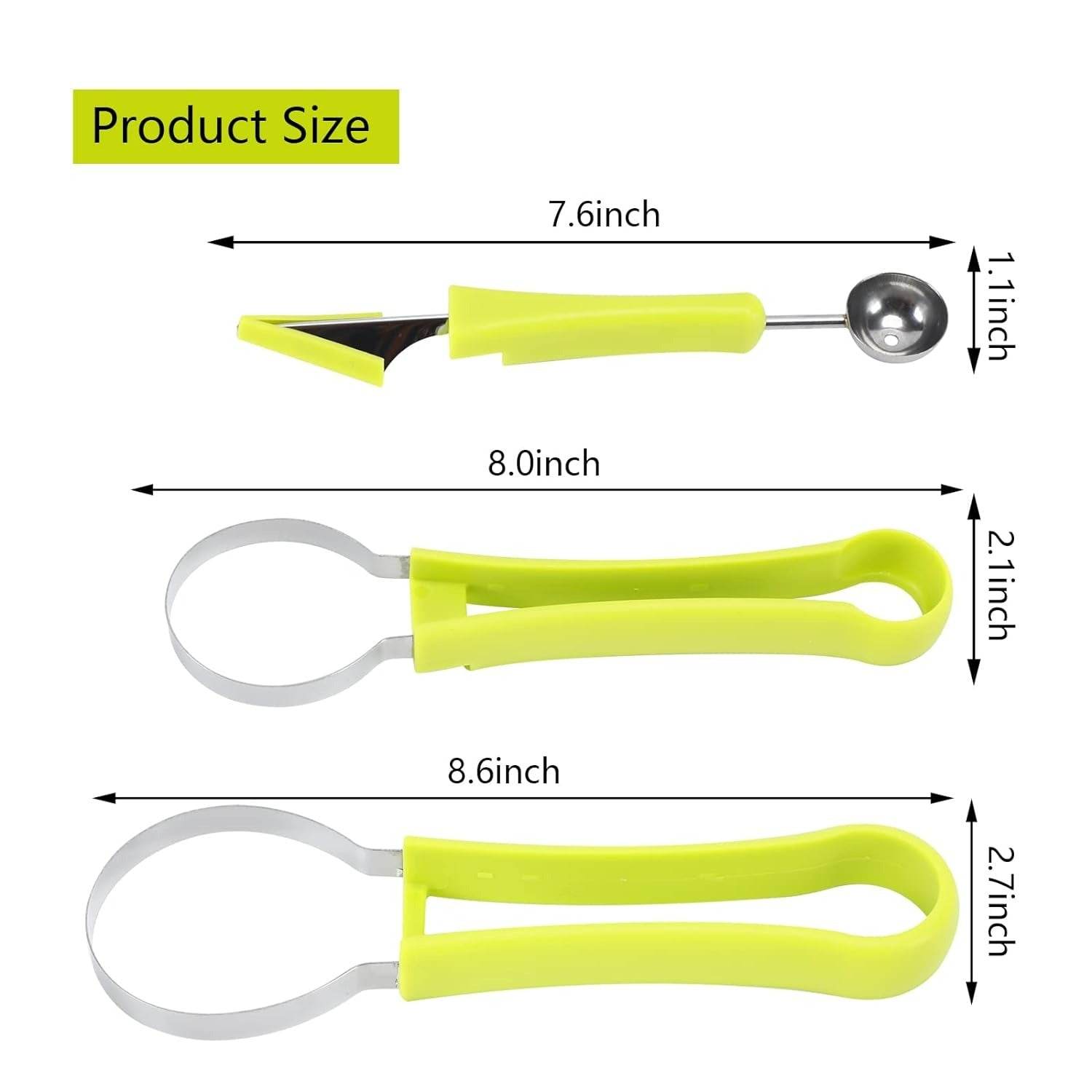 3in1 Fruit Baller Scoop Set (3 pcs) - DMC Wholesale